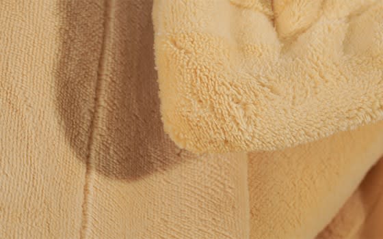 Marshmallow Velvet Comforter Bedding Set 4 Pcs - Single Gold