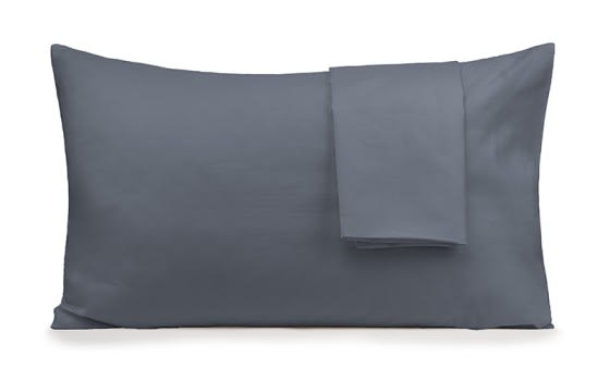 Fashion Plain Pillow Case 2 PCS - D.Grey
