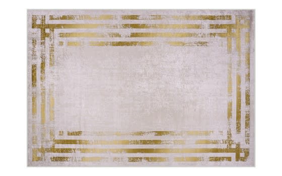 Armada Waterproof Carpet - ( 180 X 280 ) cm Beige & Gold