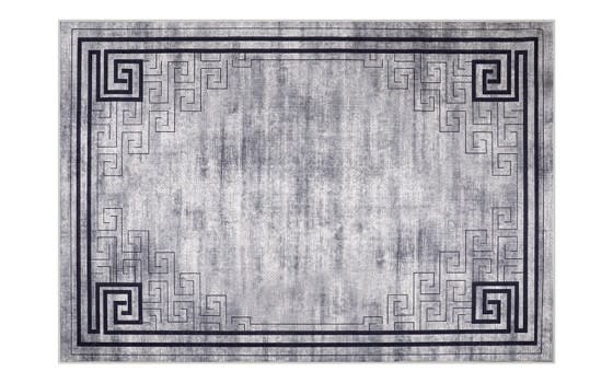 Armada Waterproof Carpet - ( 160 X 230 ) cm Grey & Black