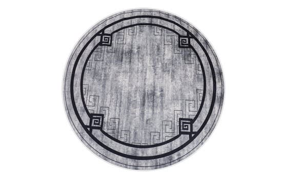 Armada Waterproof Carpet - ( 160 X 160 ) cm Grey & Black