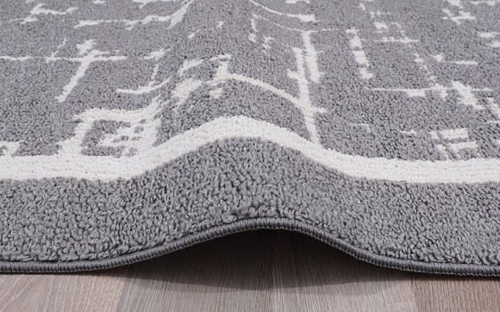 Summer Premium Carpet - ( 120 x 180 ) cm Grey & White