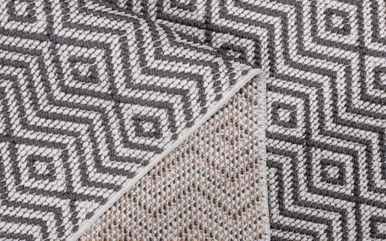 Summer Premium Carpet - ( 80 x 150 ) cm Grey & Off White