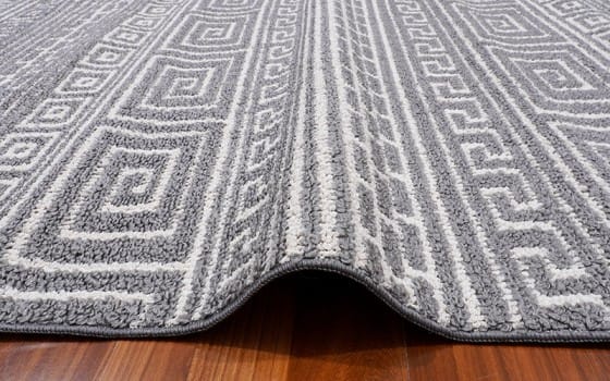 Summer Premium Carpet - ( 120 x 180 ) cm Grey & Off White