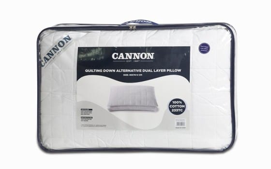 Cannon Quilting Down Alternative Dual Layer Pillow - ( 48 X 74 ) + 4 cm