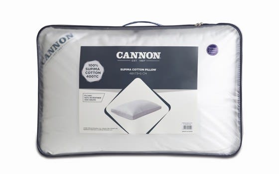 Cannon Supima Cotton Pillow - ( 48 X 73 )  + 5 cm