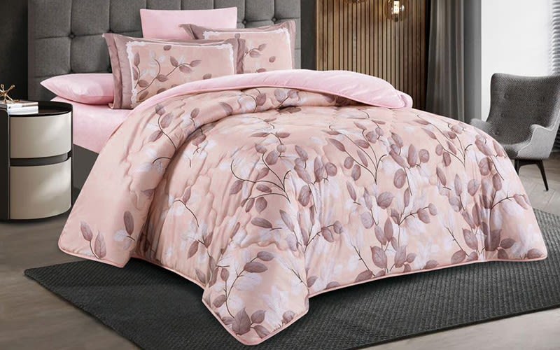 Armada Luna Four Season 2023 Comforter Bedding Set 4 Pcs - Queen Pink