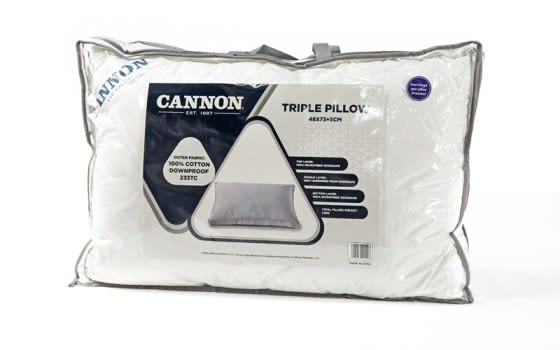 Cannon Triple Pillow - ( 48 X 73 ) + 5 cm