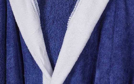 Kids Embroidery Cotton Bathrobe 1 Pc ( 12 - 14 ) Years Old - Blue