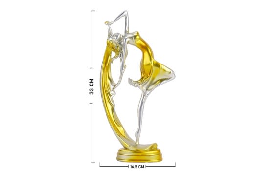 Dancing Girl Home Decoration 1 Pc - Gold