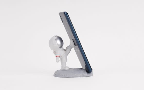 Astronaut Phone Holder 1 PC  - Off White & Silver
