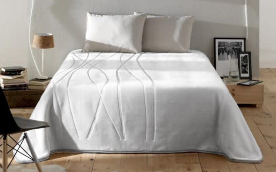 Cannon Embossed Blanket 1 PC - Single White