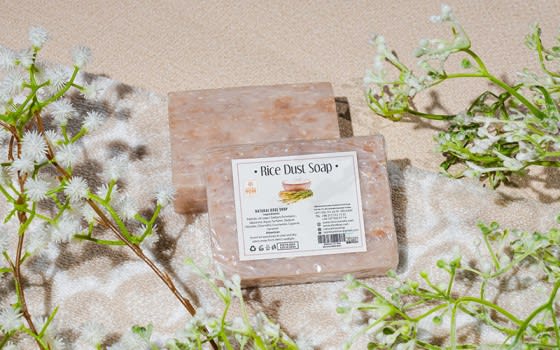Natural Rose Soap - Rice Dust