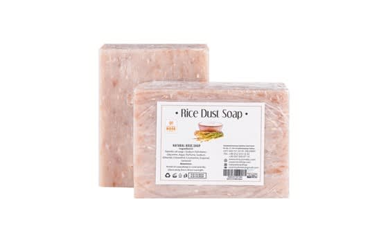 Natural Rose Soap - Rice Dust