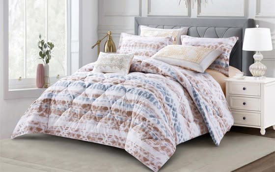 Zamzam Home Comforter Bedding Set 7 PCS - King Multi Color