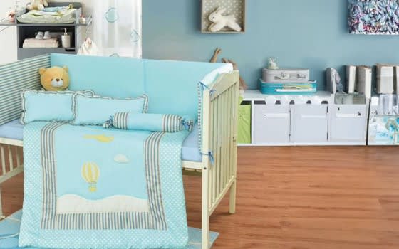 Baby Comforter Bedding Set 6 PCS - Sky Blue