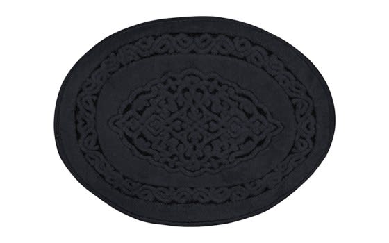 أرضية حمام بيضاوي قطن من أرمادا 2 قطعة - أسود