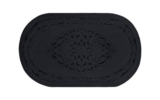 Armada Cotton Oval Bath mat 2 PCS - Black