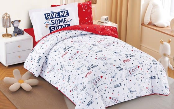 Europe Kids Comforter Bedding Set 4 PCS - White