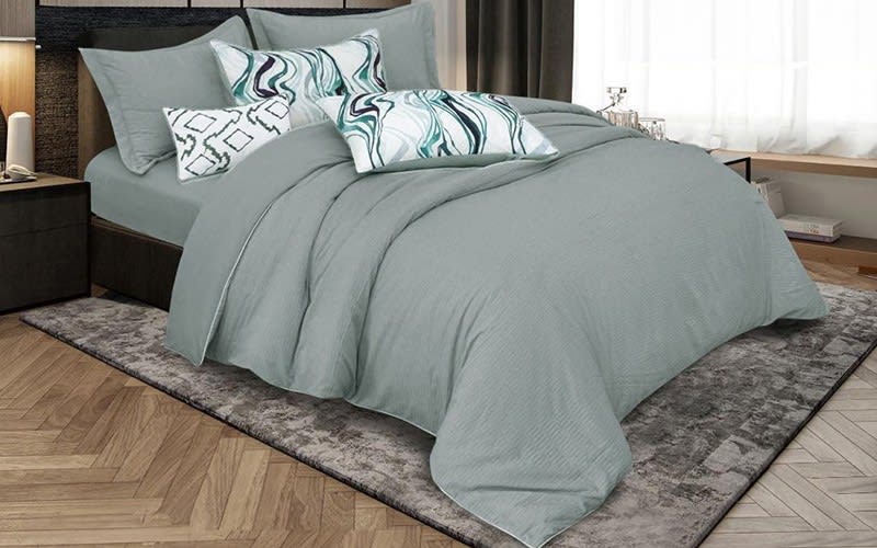 Nova Quilt Cover Bedding Set Whitout Filling 7 PCS - King Green