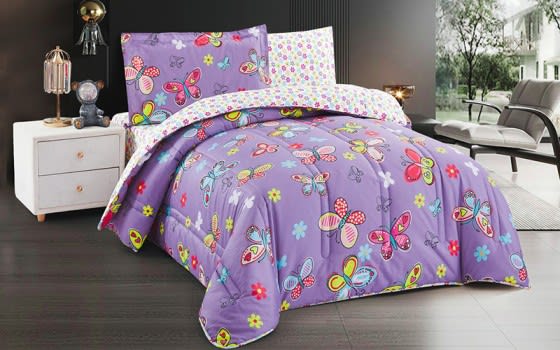 New York Kids Comforter Bedding Set 4 PCS - Multi Color