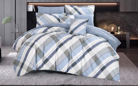 Sheik Cotton Comforter Bedding Set 8 PCS - King Multi Color