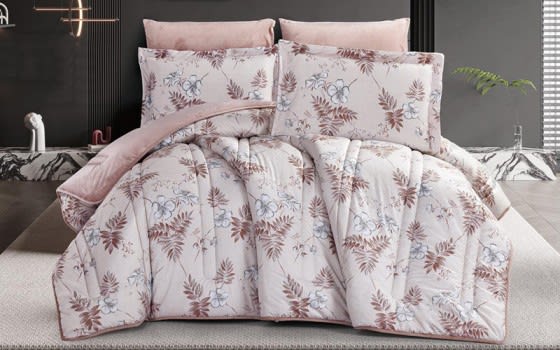 Armada Flip Four Season 2024 Comforter Bedding Set 6 Pcs - King Beige