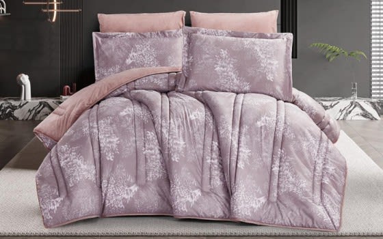 Armada Flip Four Season 2024 Comforter Bedding Set 6 Pcs - King Brown 