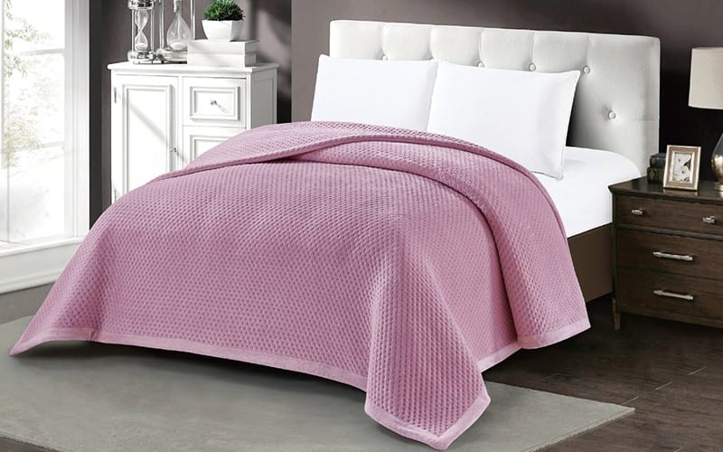 Cannon Flannel Pinsonic Blanket - King Pink
