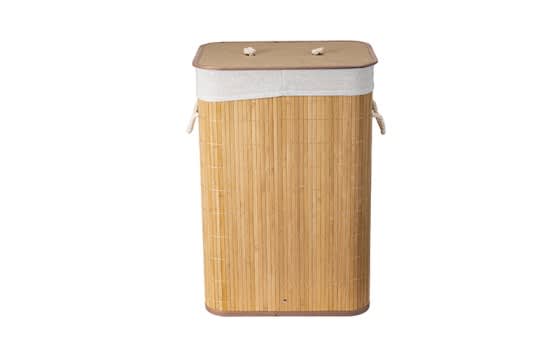 Cannon Bamboo Laundry Hamper White Lid