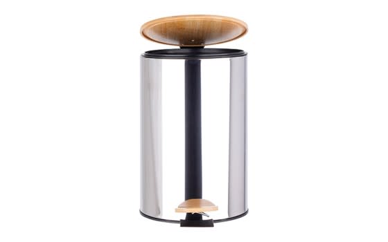 Cannon Trash Pedal Bin With Bamboo Lid - Mirror