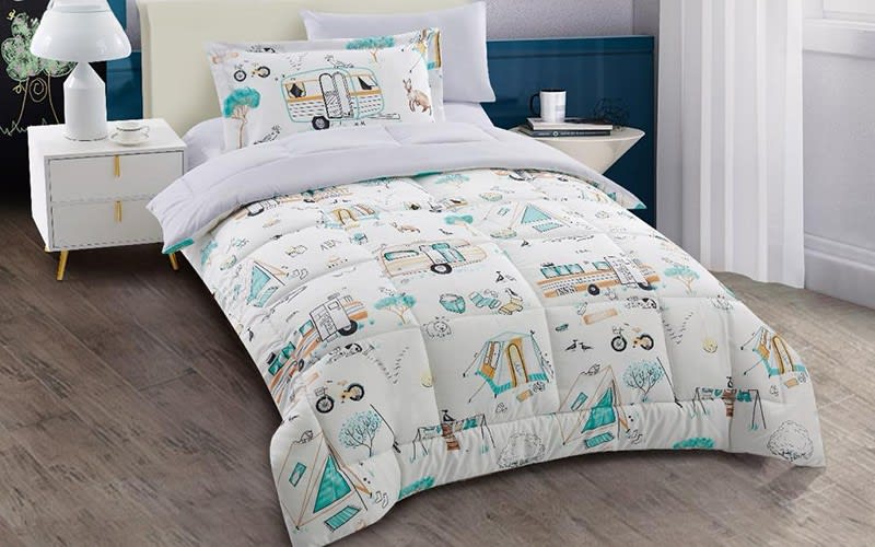 Valentini Kids Comforter Bedding Set 4 PCS -White