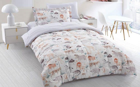 Valentini Kids Comforter Bedding Set 4 PCS - White