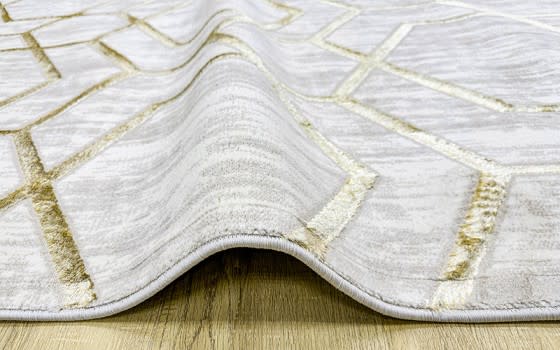 Plaza Premium Carpet - ( 250 x 350 ) cm Cream & Gold