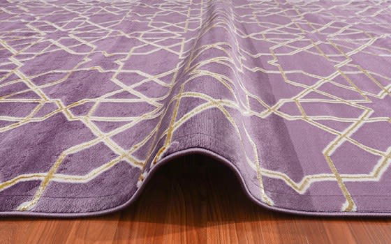 Plaza Premium Carpet - ( 200 x 300 ) cm Purple & Gold