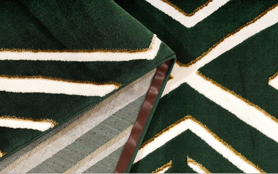 Plaza Premium Carpet - ( 200 x 300 ) cm Green & Cream