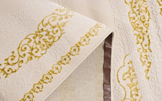 Moda Premium Carpet - ( 150 x 220 ) cm Cream & Gold