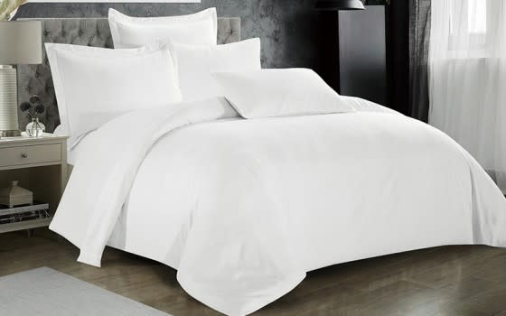 Valentini Jacquard Comforter Bedding Set 6 PCS - King White