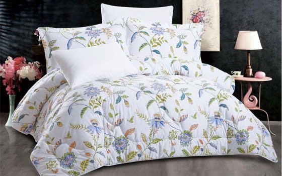 Milan Cotton Comforter Bedding Set 6 PCS - King Multi Color