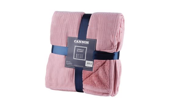 Cannon Chenille Blanket - Single Pink