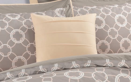 Cannon Luxurious Cotton Quilt Cover Bedding Set Without filling 6 PCS - King Beige