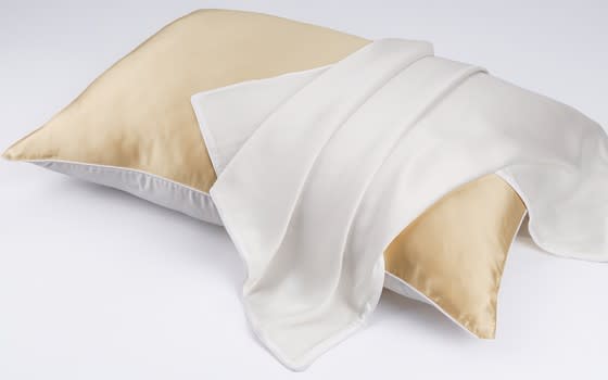 Double Face Tencel and Silk Pillow Case 16 Momme 1 PC - Gold