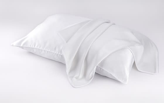 Double Face Tencel and Silk Pillow Case 16 Momme 1 PC - White