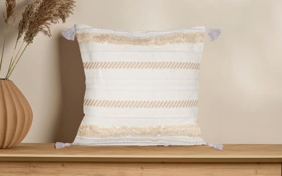 Luxury Cushion With Filling ( 45 x 45 ) - Beige & Cream