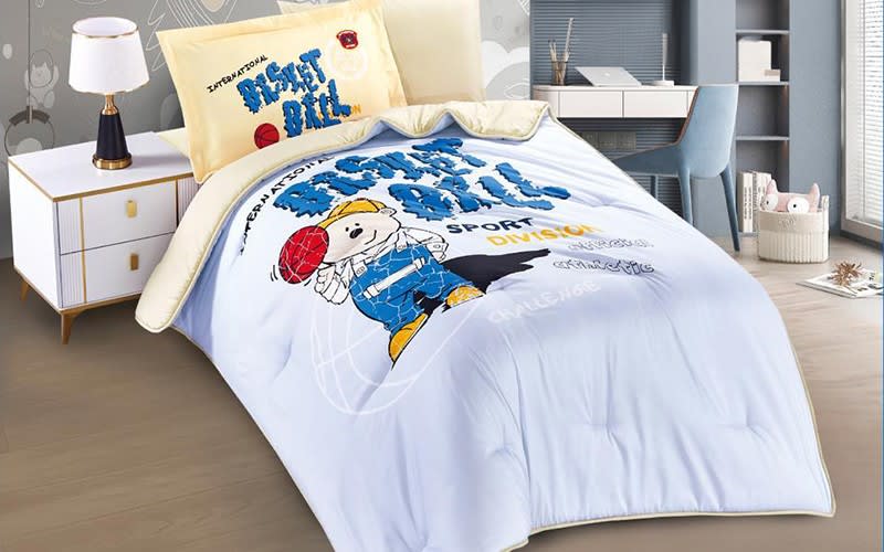 Captain Kids Comforter Bedding Set 4 PCS - Silver