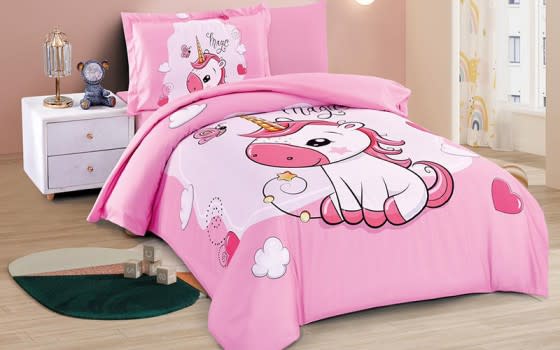 Stars Kids Quilt Cover Bedding Set 4 PCS - Pink