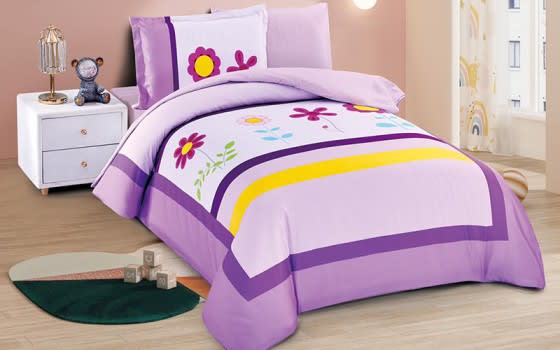 Stars Kids Quilt Cover Bedding Set 4 PCS - Multi Color