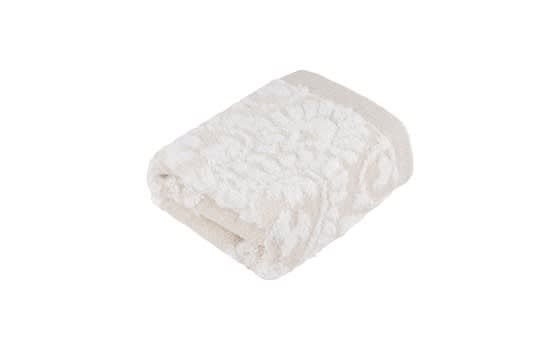 Cannon Flower Cotton Towel 1 PC - ( 33 x 33 ) Beige