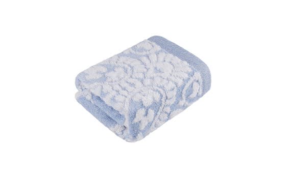 Cannon Flower Cotton Towel 1 PC - ( 33 x 33 ) Blue