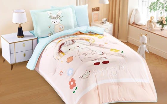 Amira Kids Comforter Bedding Set 4 PCS - Beige